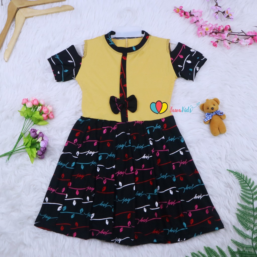 Dress Sabrina Rempel Uk 4-5 Tahun / Dres Anak Perempuan Murah Lucu Adem Girl Grosir Baju Import