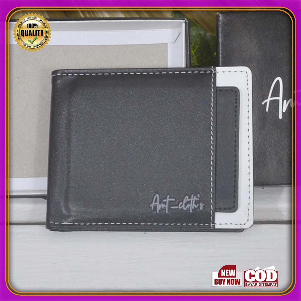 3.3 MEN SALE!! Dompet Pria + BOX Dompet Polos  best Quality COD