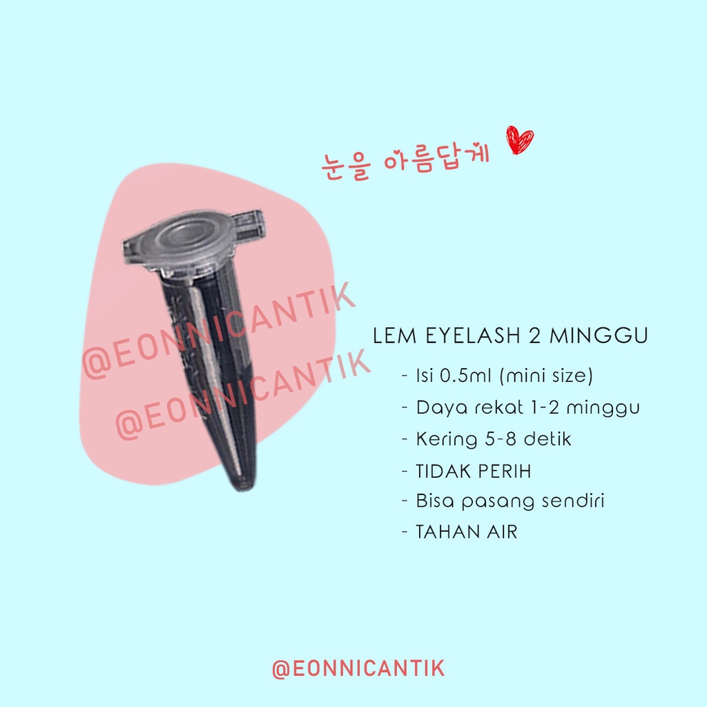 LEM EYELASH EXTENSION 0.5ML TIDAK PERIH TAHAN 1-2 MINGGU