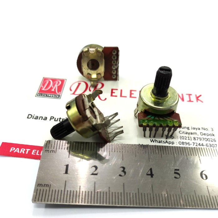 Potensio ORI Politron Polytron as pendek 6pin 6 50k 6 kaki pin ALSH27