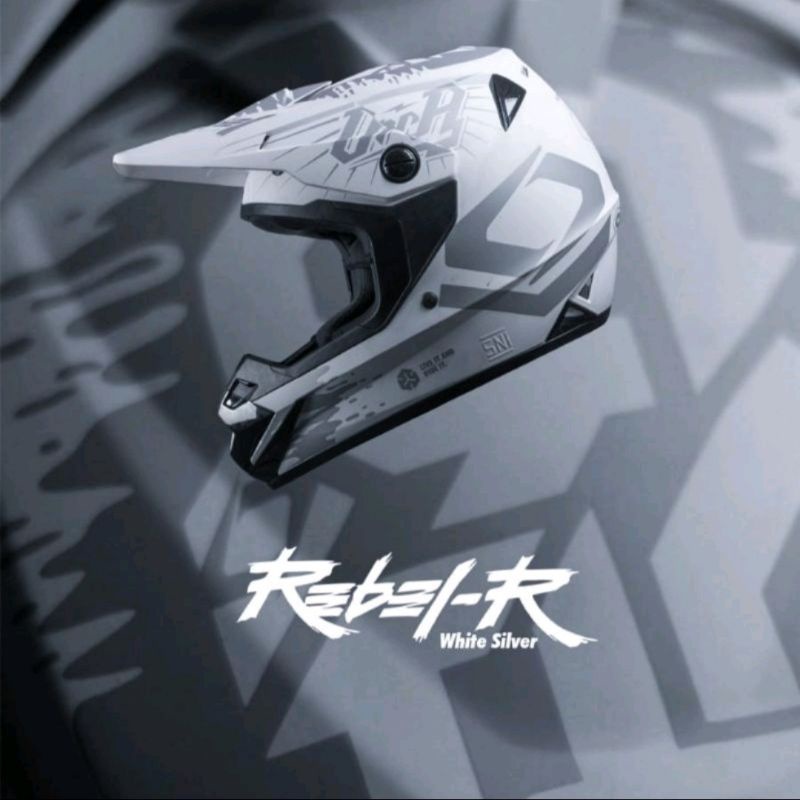 HELM RSV ORCA REBEL R WHITE SILVER