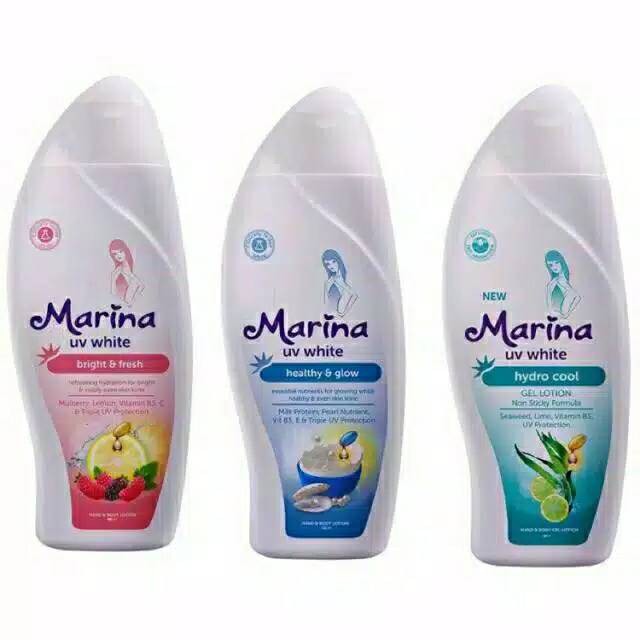 Marina uv white hydro cool hand and body lotion 185 ml