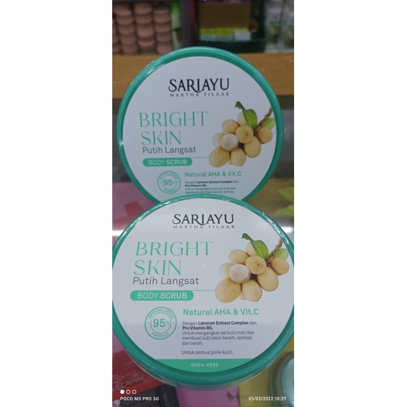 Sariayu Putih Langsat Body Scrub