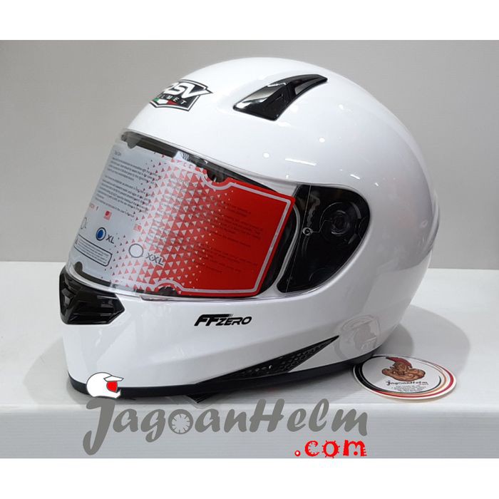 OFC RSV HELM FFZERO SOLID GLOSSY WHITE FF ZERO FULLFACE