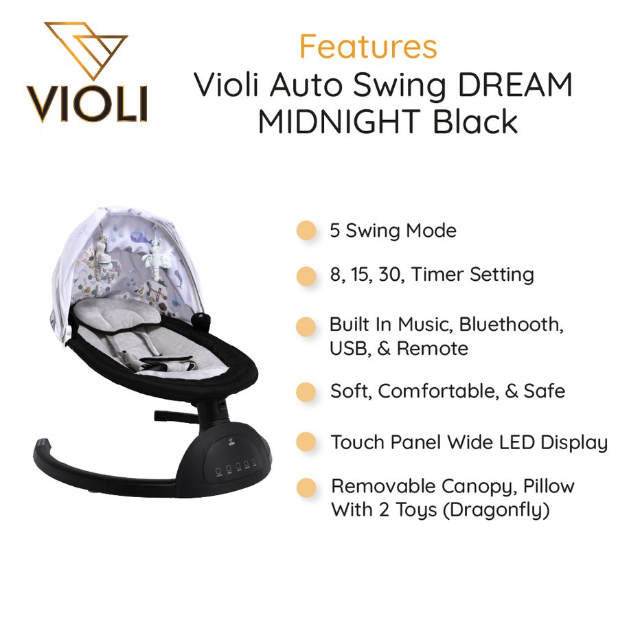 Violi Auto Swing DREAM - Midnight Black