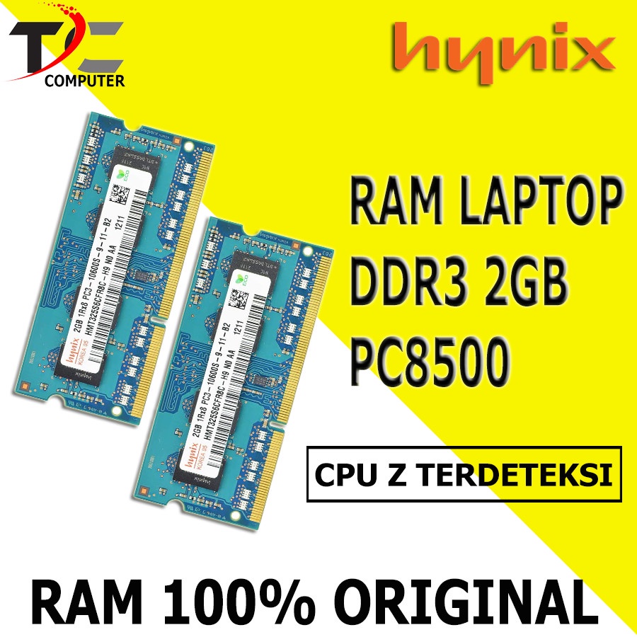 RAM MEMORY Laptop DDR3 2GB PC8500