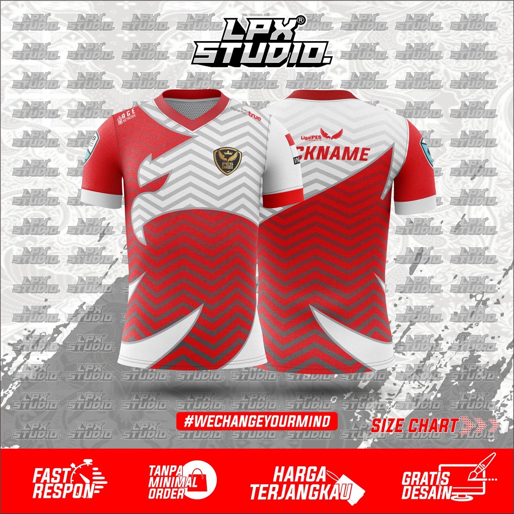 Kaos Jersey Gaming Esport Pes Garuda Indonesia