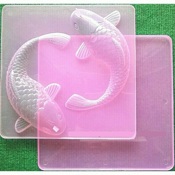 PROMO Cetakan Bento Bekal Sekolah anak Es Batu Plastik Pudding Jelly Agar Ikan Koi Besar Art Viral U