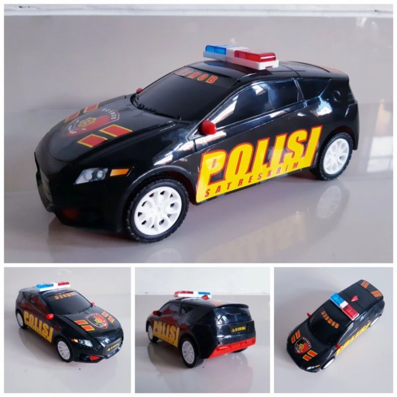 Mainan Mobil Polisi Resmob - Miniatur Mobilan Sedan Satreskrim Anak