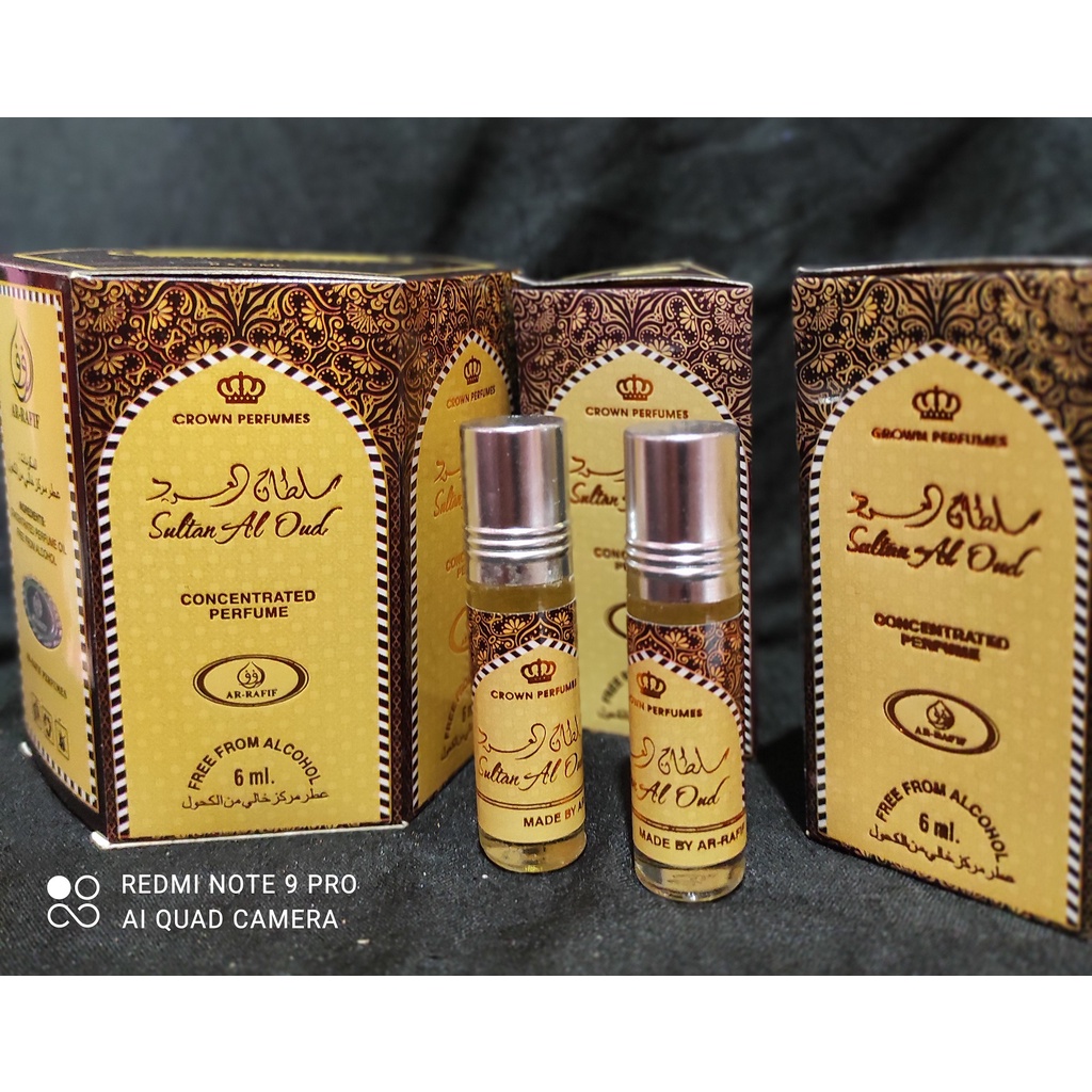 parfum arrafif roll on 6ml SULTAN AL OUD parfum oles badan pria wanita