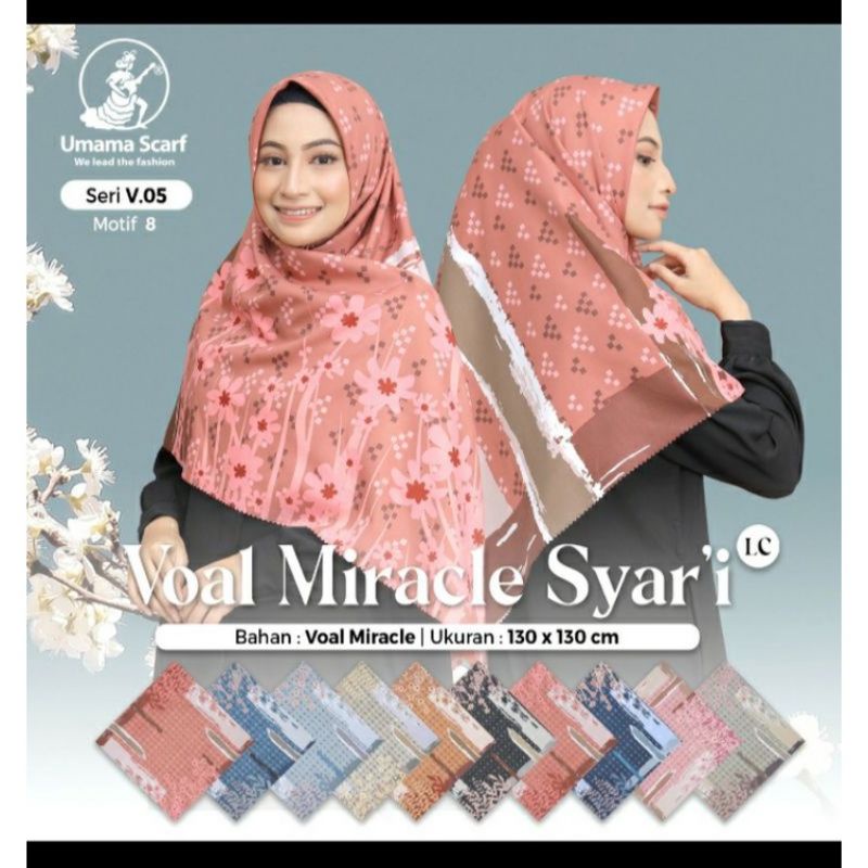 130x130 segi empat motif Syari Premium