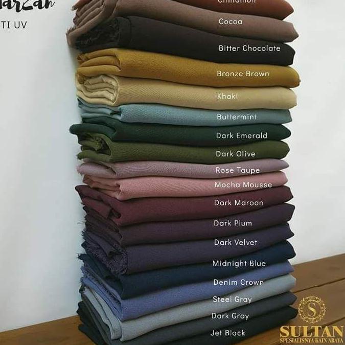KAIN ABAYA SULTAN MARZAN ANTI UV WARNA POLOS LENGKAP - BIM.01Jl22y
