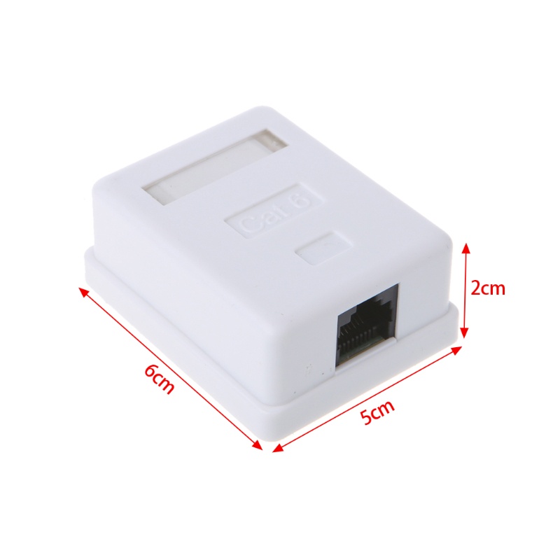 Cre CAT6 Modul Tembus Lurus RJ45 Connector Informa Socket Eth Jack