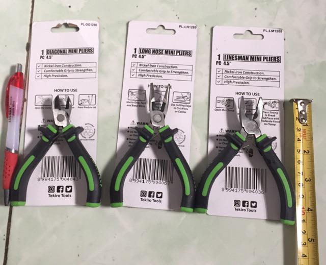 Paket 1 Set Tang Kombinasi,potong Dan Lancip Tekiro Termurah Berkualitas