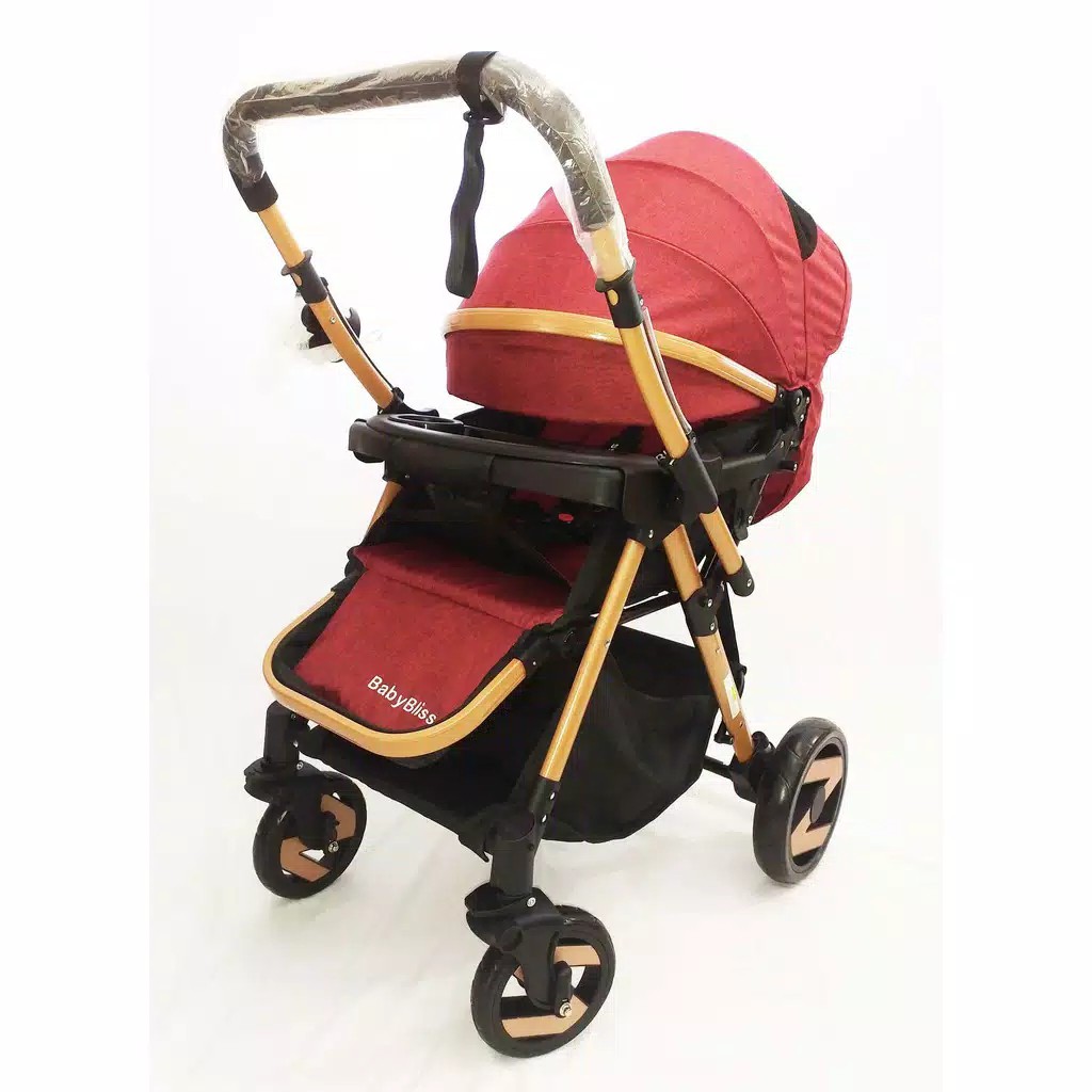 Kereta Bayi dorong Stroller Bayi Original Wonfus Stroler Baby Alat Bantu Bawa Bayi New Dorongan Anak-BABYBILLS 898 MAROON