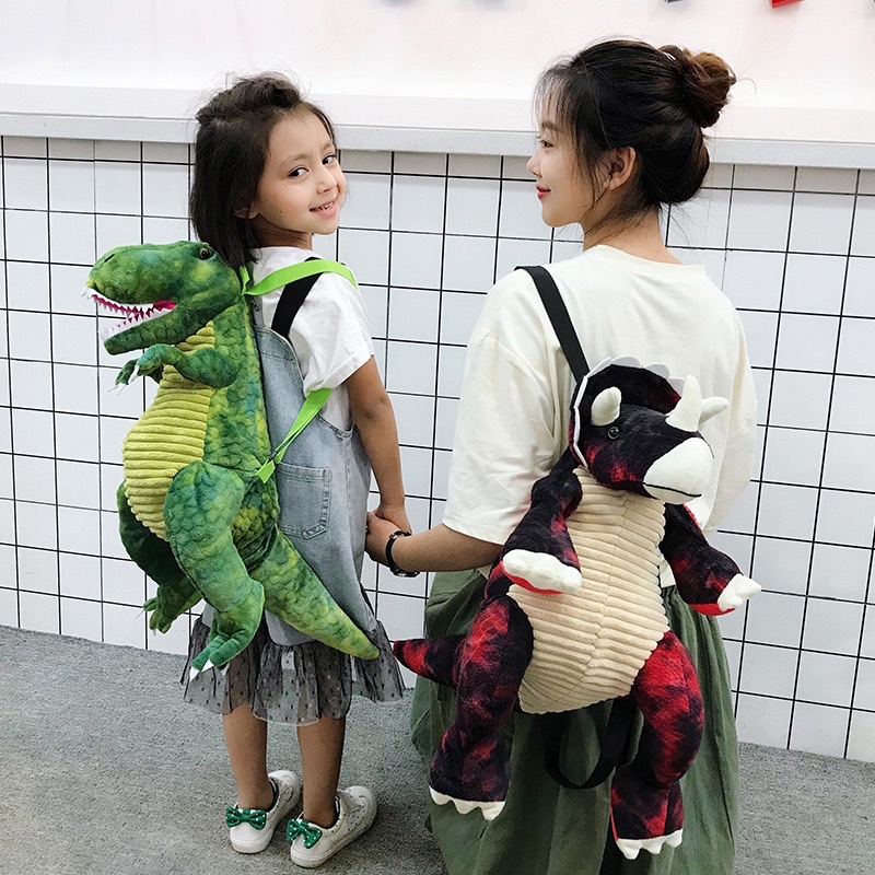 TAS DINOSAURUS Boneka SELEMPANG Kartun BAHAN PLUSH Bag TAS DINO Jepang Korea Hadiah LUCU WANITA CEWE