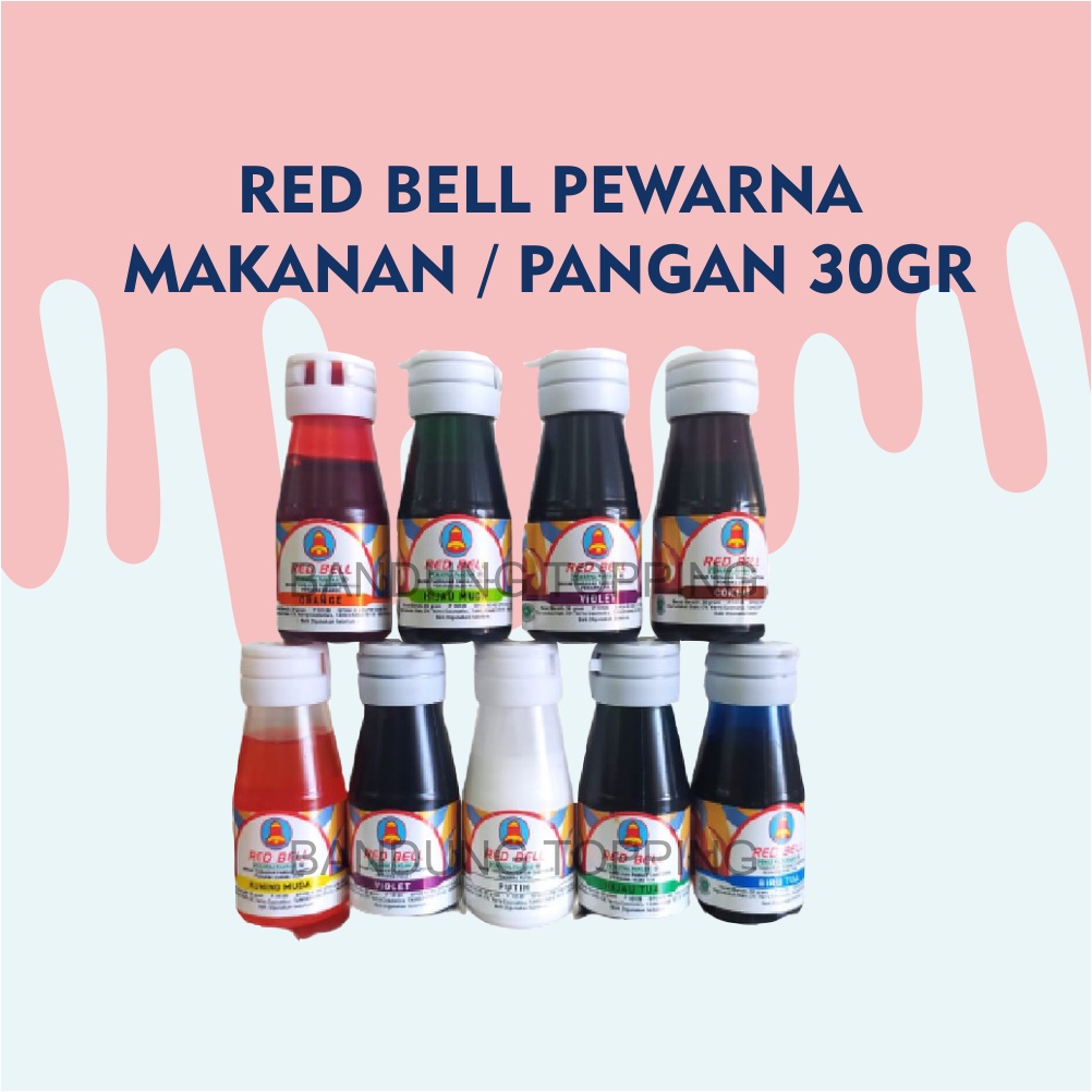 Red bell pewarna makanan/pangan 30gr