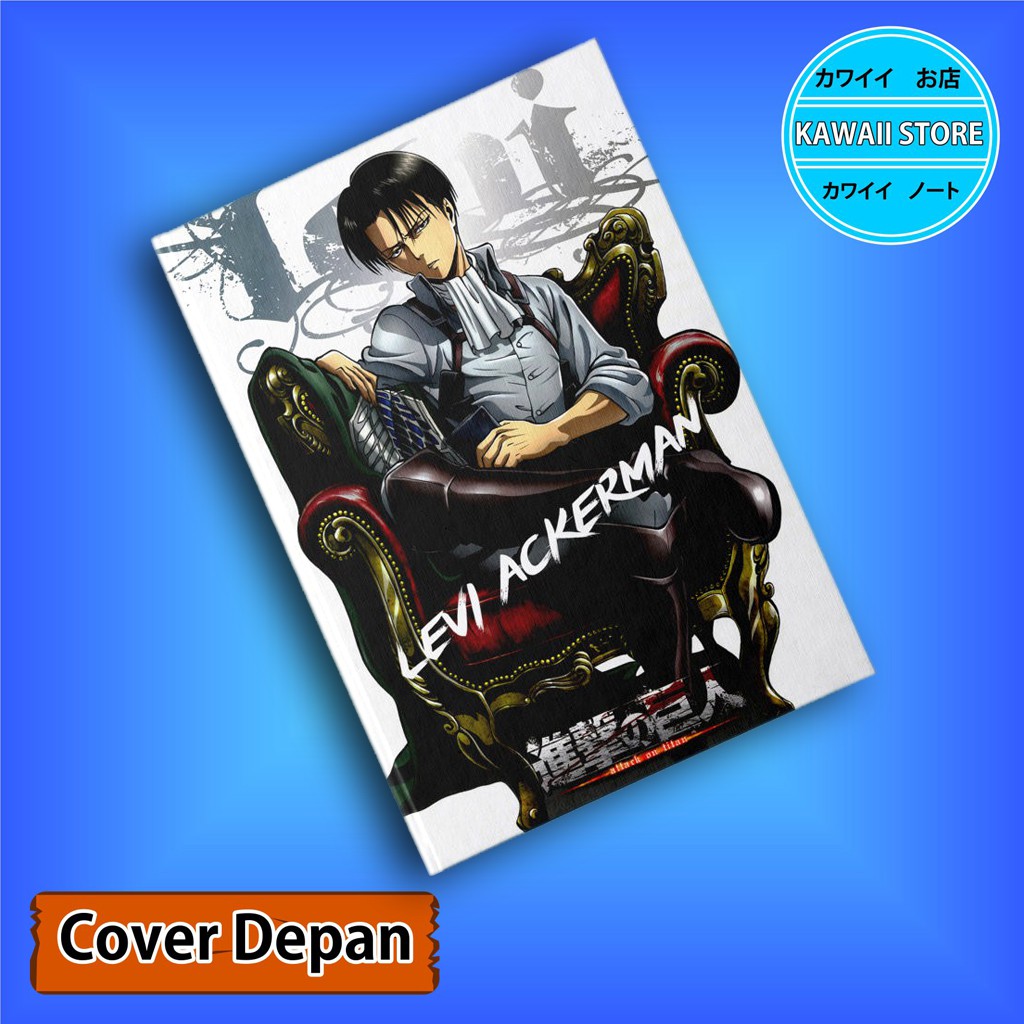 

Notebook / Pocket book Hard Cover Anime Anime Shingeki no Kyojin LEVI ACKERMAN uk A5 & A6 / Notes Book