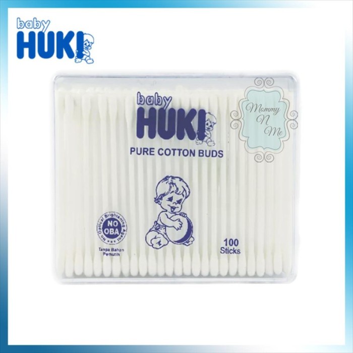 Huki Cotton Bud Standard Box 100S (Box Tebal/Keras Transparan)