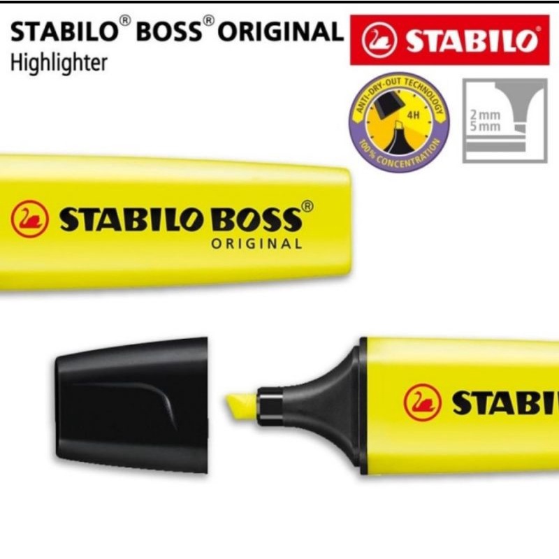 

STABILO MARKER BOSS ORIGINAL YELLOW HIGHLIGHTER ORIGINAL KUNING