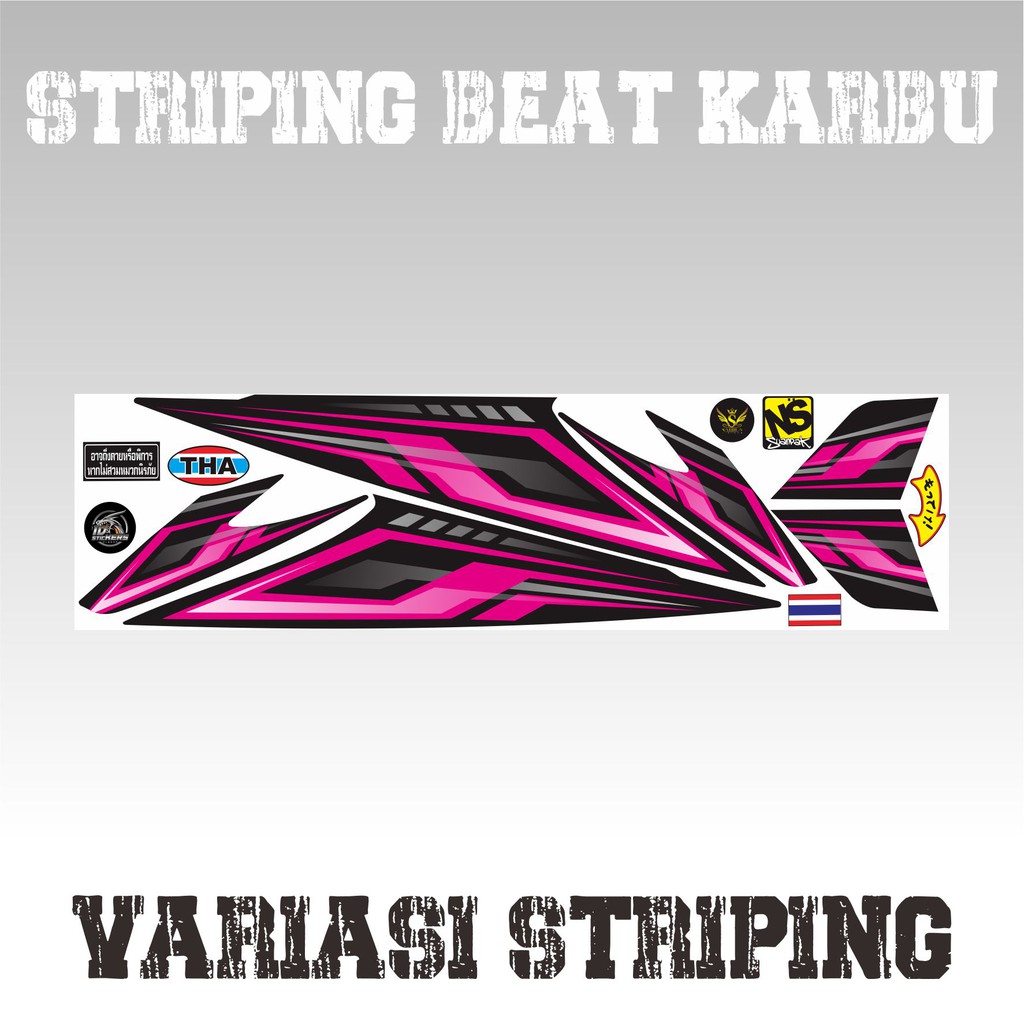COD STRIPING BEAT KARBU OLD 2008 - 2012 - VARIASI STRIPING MOTOR BEAT KARBU 05 VARIASI