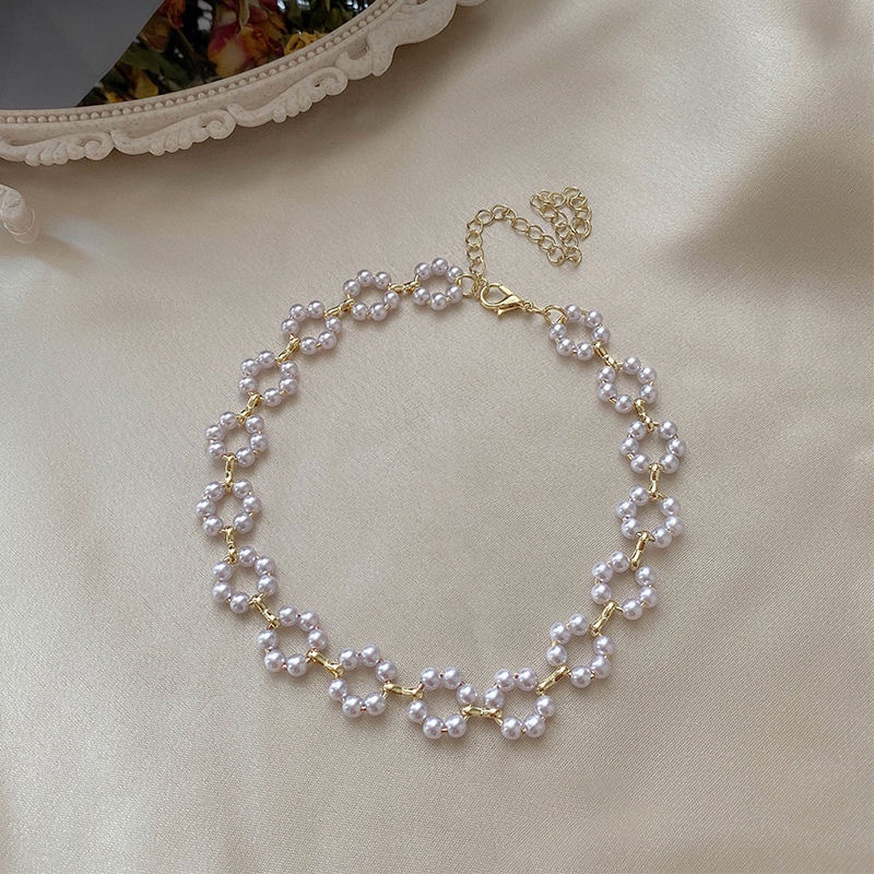 Pearl Necklace Korean Style Elegant Choker Women Fashoin Jewelry Accessories