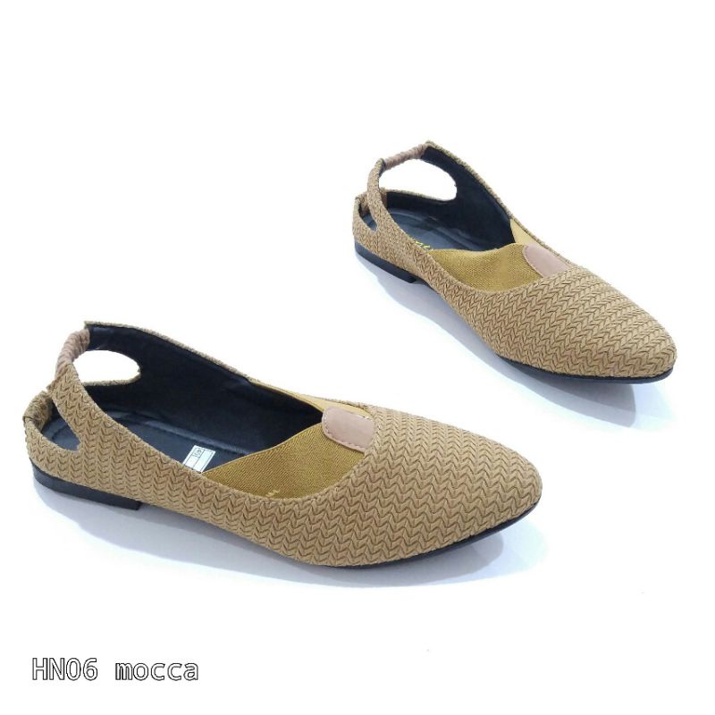 BORNEO SEPATU FLAT FLATSHOES TALI BAHAN KANVAS HN06 BY XAVYERA