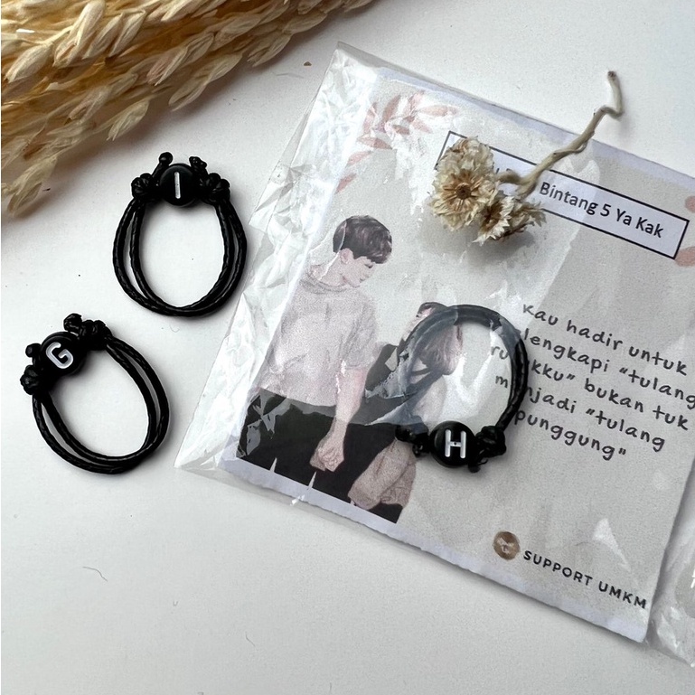 CINCIN INISIAL CINCIN CUSTOM NAMA KOREA ANTI AIR