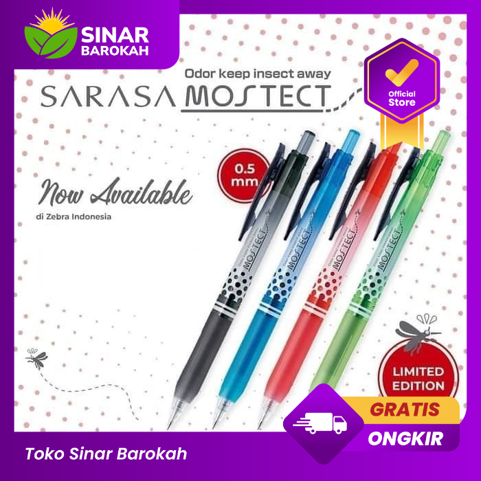 

Bolpen Sarasa Moztect 0.5/ Sarasa Mostect/ Pulpen Anti Nyamuk