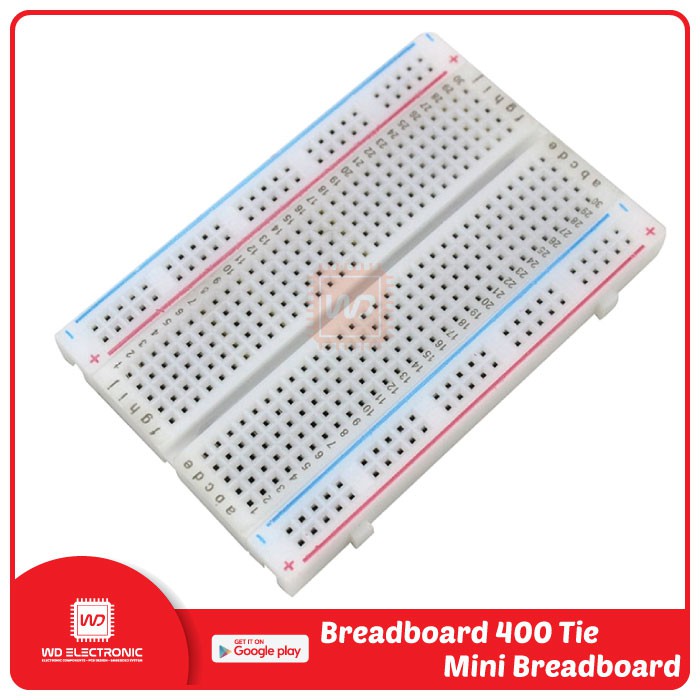 BREADBOARD 400 POINT PROJECT BOARD 400 TITIK BREADBOARD KECIL MINI