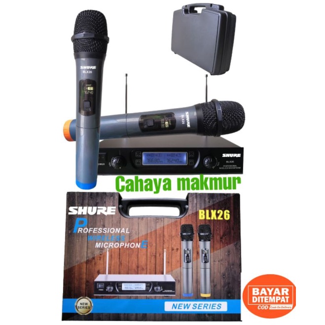 mix wireless shure blx26/blx 26 koper new.