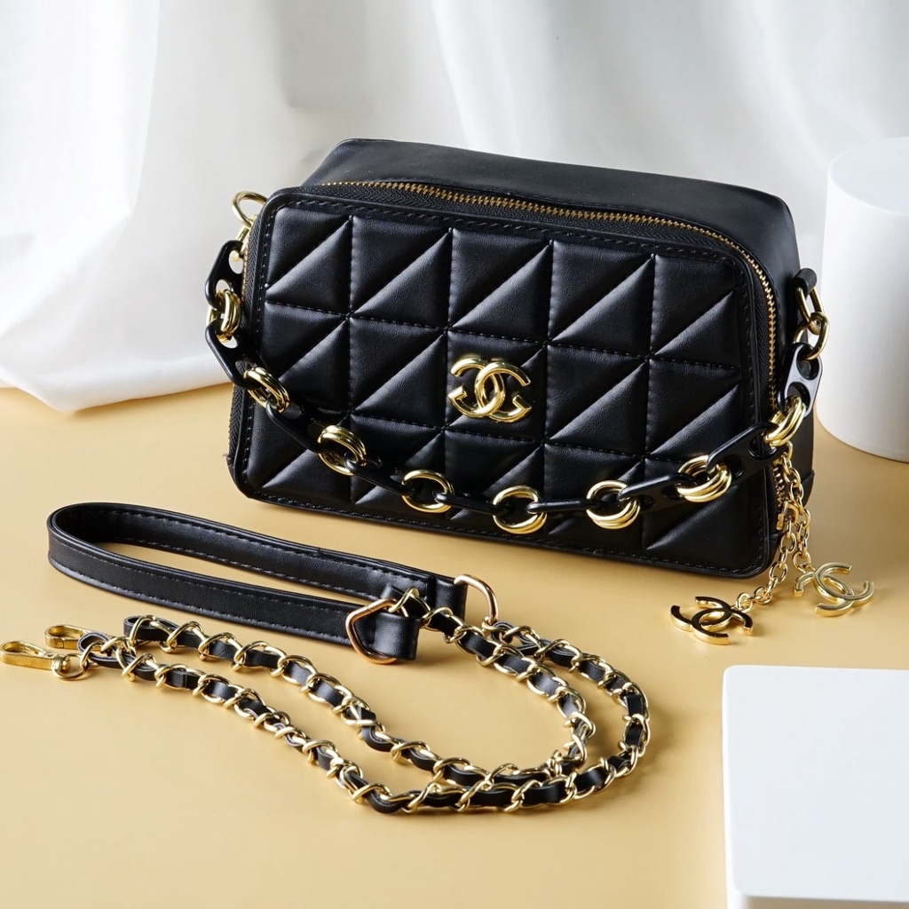 TAS CG 2 TALI (TALI PANJANG dan TALI RANTAI) Tas Selempang Wanita Import Murah Tas Fashion Import Wa