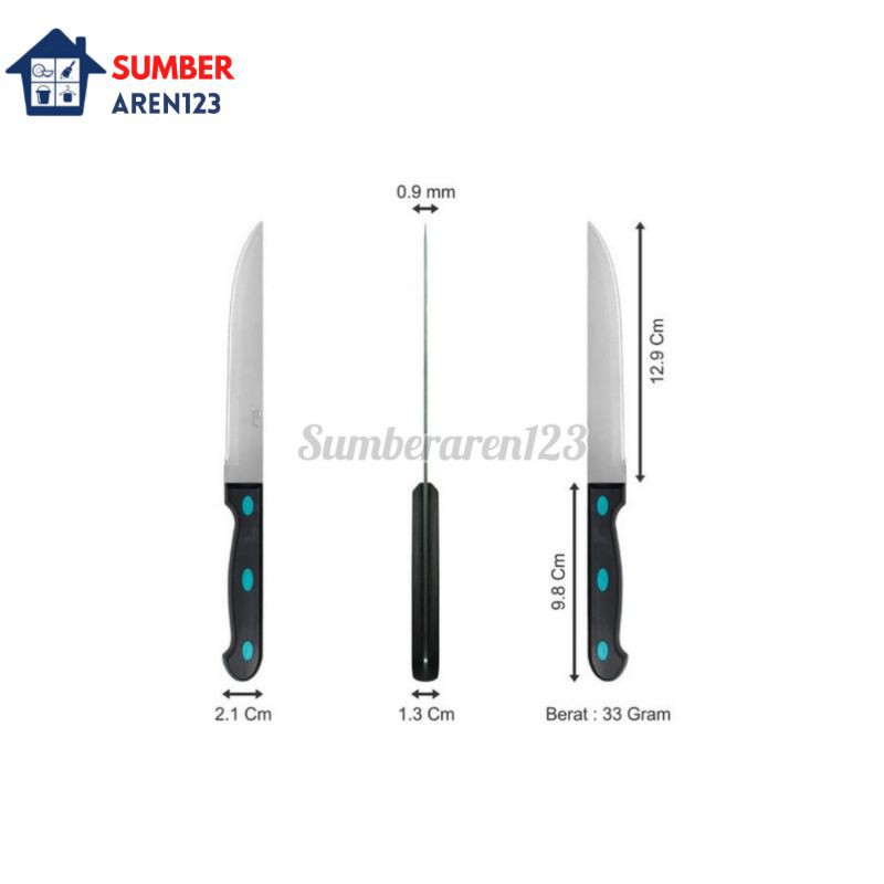 Ideal Id102 Pisau Dapur Utility Knife Stainless