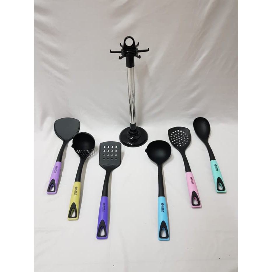 Supra Spatula Set Nylon Kitchen Tools Multi Color