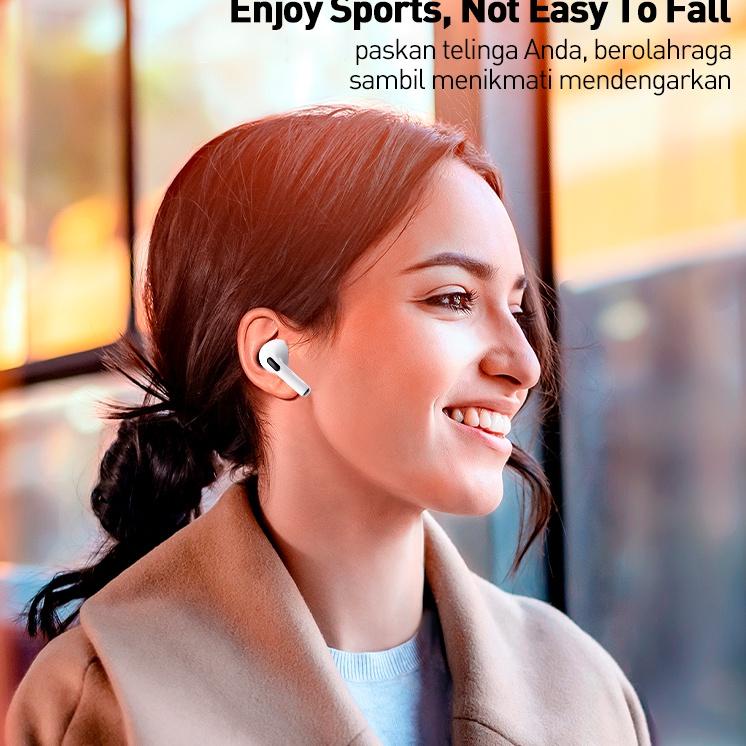 Murah Ekonomis (NEW) ECLE Pro 6 Music TWS Sports Earphone FreeBuds Headset Bluetooth Noise Reduction