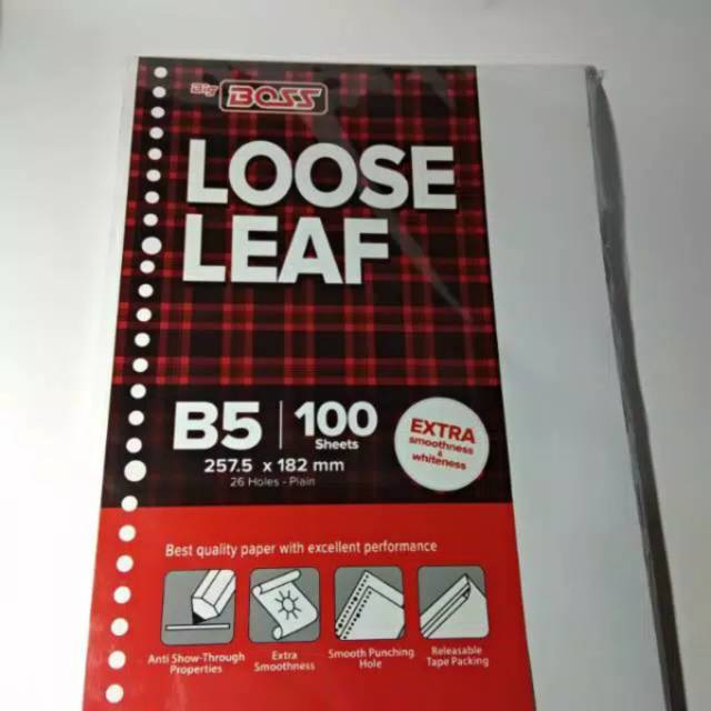 

Loose Leaf B5 Polos 100 BigBoss