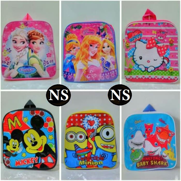 Tas Ransel Anak Karakter , Souvenir Ulang Tahun (Ultah) Murah Anak