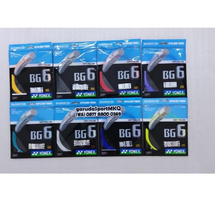 SALEE.. Senar Yonex BG 6 / Senar Raket Bulutangkis BG 6 / Senar Rakt Badminton BG 6