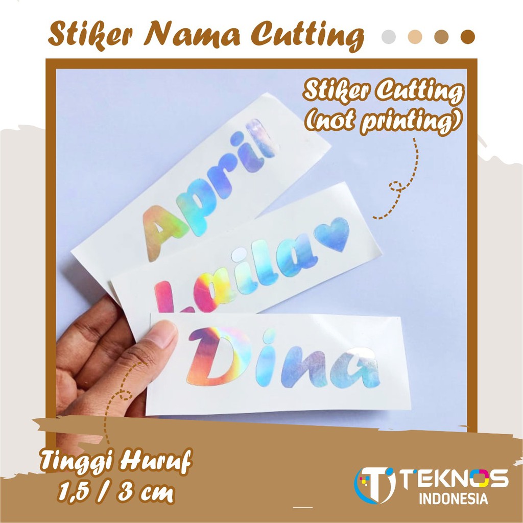

STIKER NAMA HOLOGRAM GOLD SILVER CUSTOM MURAH