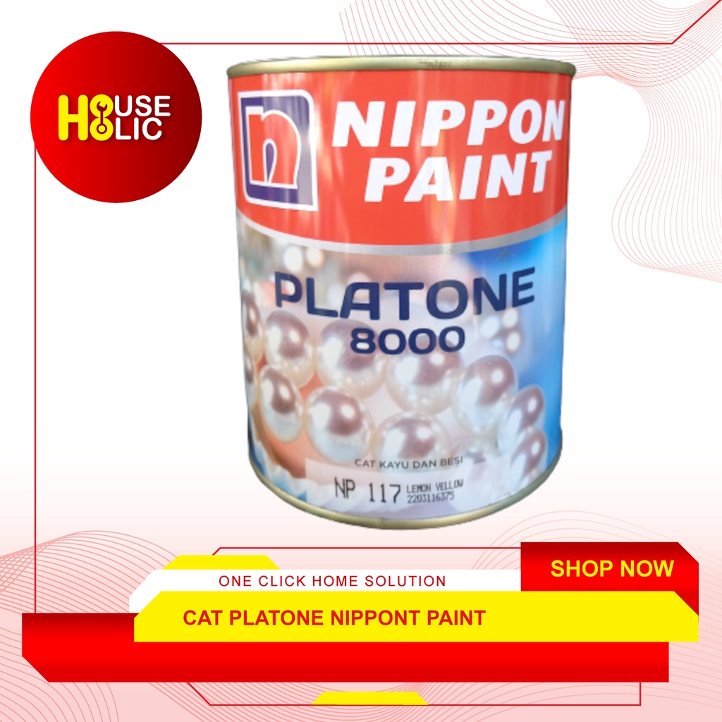 Cat Platone 8000 Nippon Paint 1 Kg Cat Besi Kayu Interior Eksterior