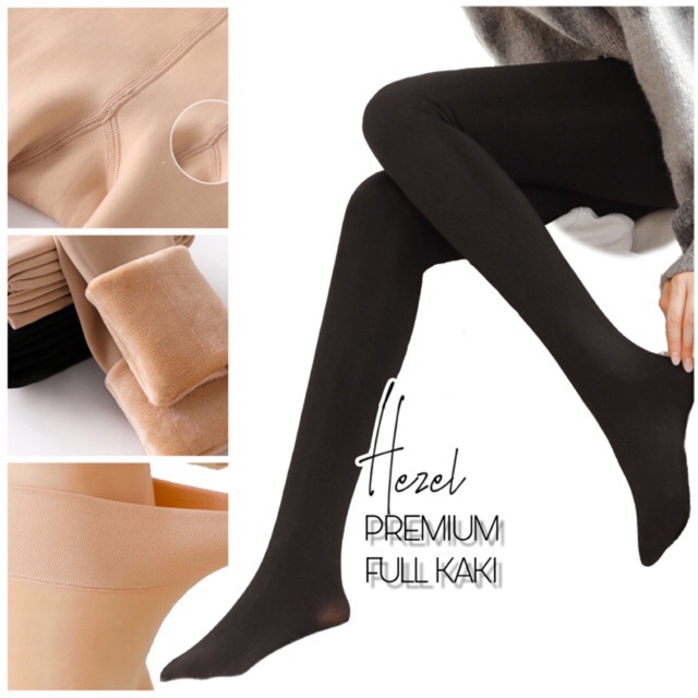 CELANA LEGGING WINTER FULL KAKI LEGGING THERMAL LAPIS BULU WINTER MUSIM DINGIN