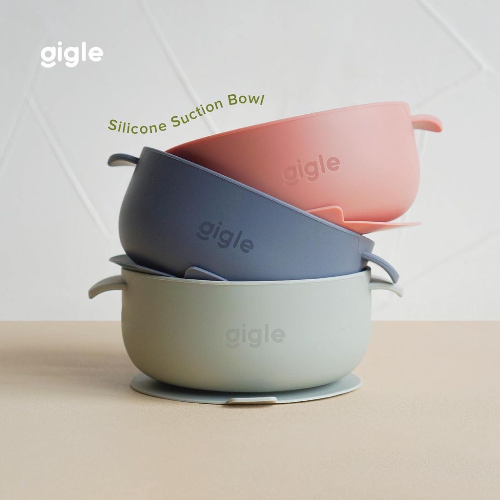 Gigle Baby Silicone Suction Bowl Mangkok Makan Bayi Silikon Anti Slip