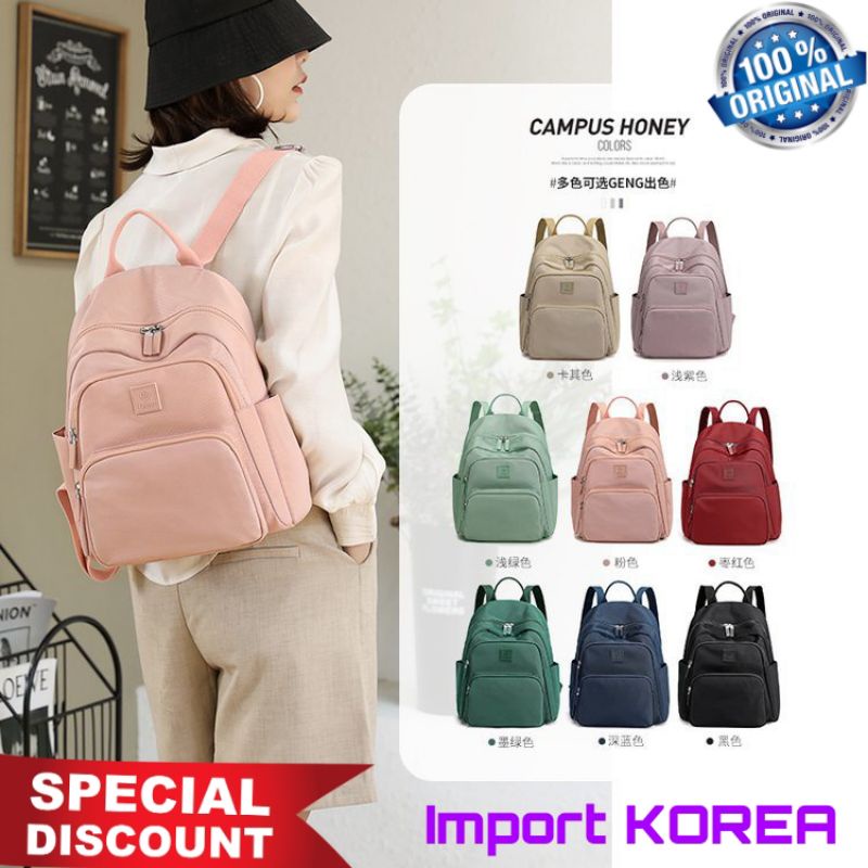 ORIGINAL Tas Ransel CHIBAO Wanita IMPORT KOREA Super Tebal Anti Air Elegan Design Terbaru Kekinian