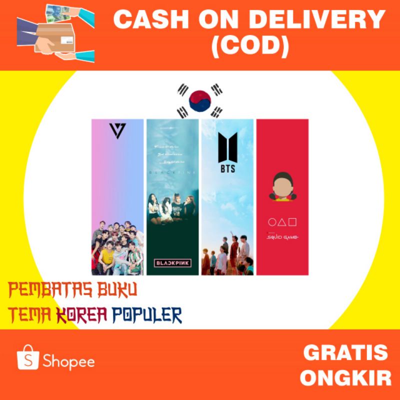 

Pembatas Buku Estetik Gaya Korea Populer