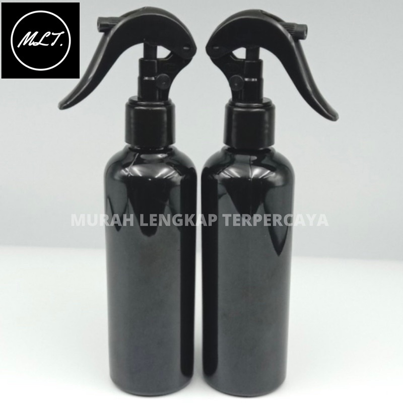 BOTOL TRIGER SPRAY 250 ML HITAM / BOTOL 250ML SPRAY TRIGGER HITAM TRIGER SPRAY HITAM GLOSSY BOTOL BR 250ML PET HITAM TRIGGER SPRAY HITAM