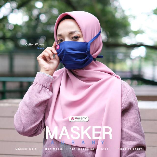 MASKER KAIN POLOS II AURANY