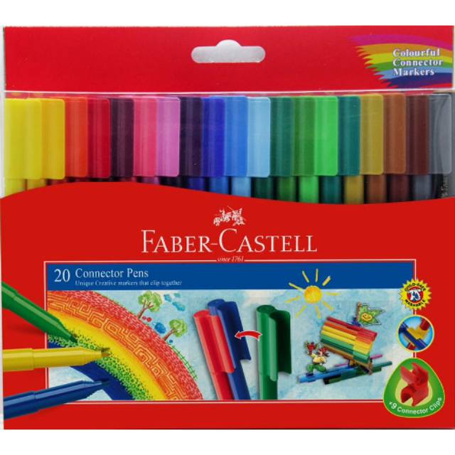 

Connector Pen Faber Castell Isi 20 Warna