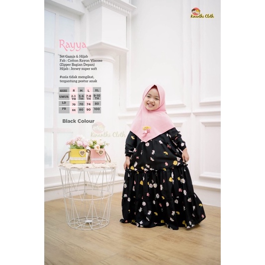 RAYYA DRESS KIDS / Gamis Anak by Kinanthi