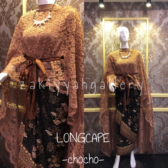 LONGCAPE BROKAT / LONGCAPE KONDANGAN / KEBAYA WISUDA / KEBAYA TUNANGAN