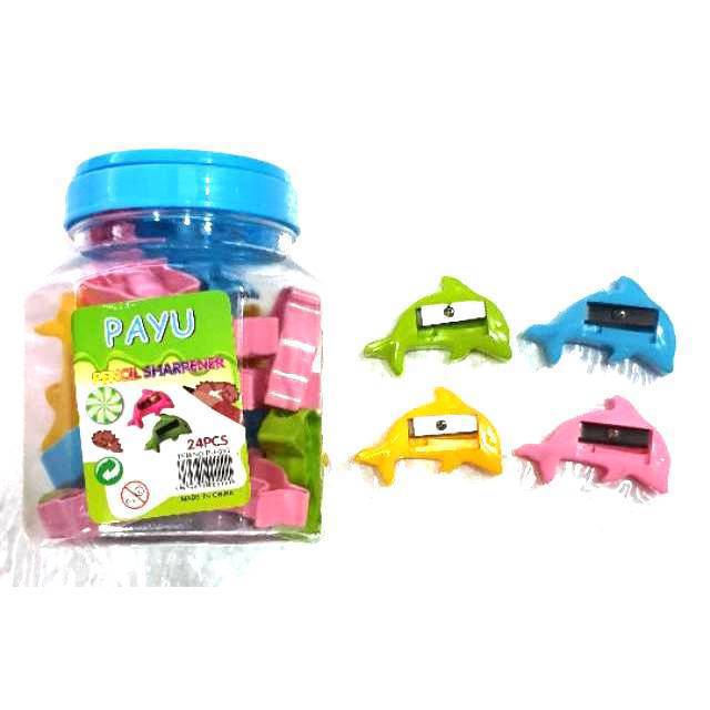 Rautan/Serutan Pensil Toples Murah Fancy Grosir Isi 24 Pcs